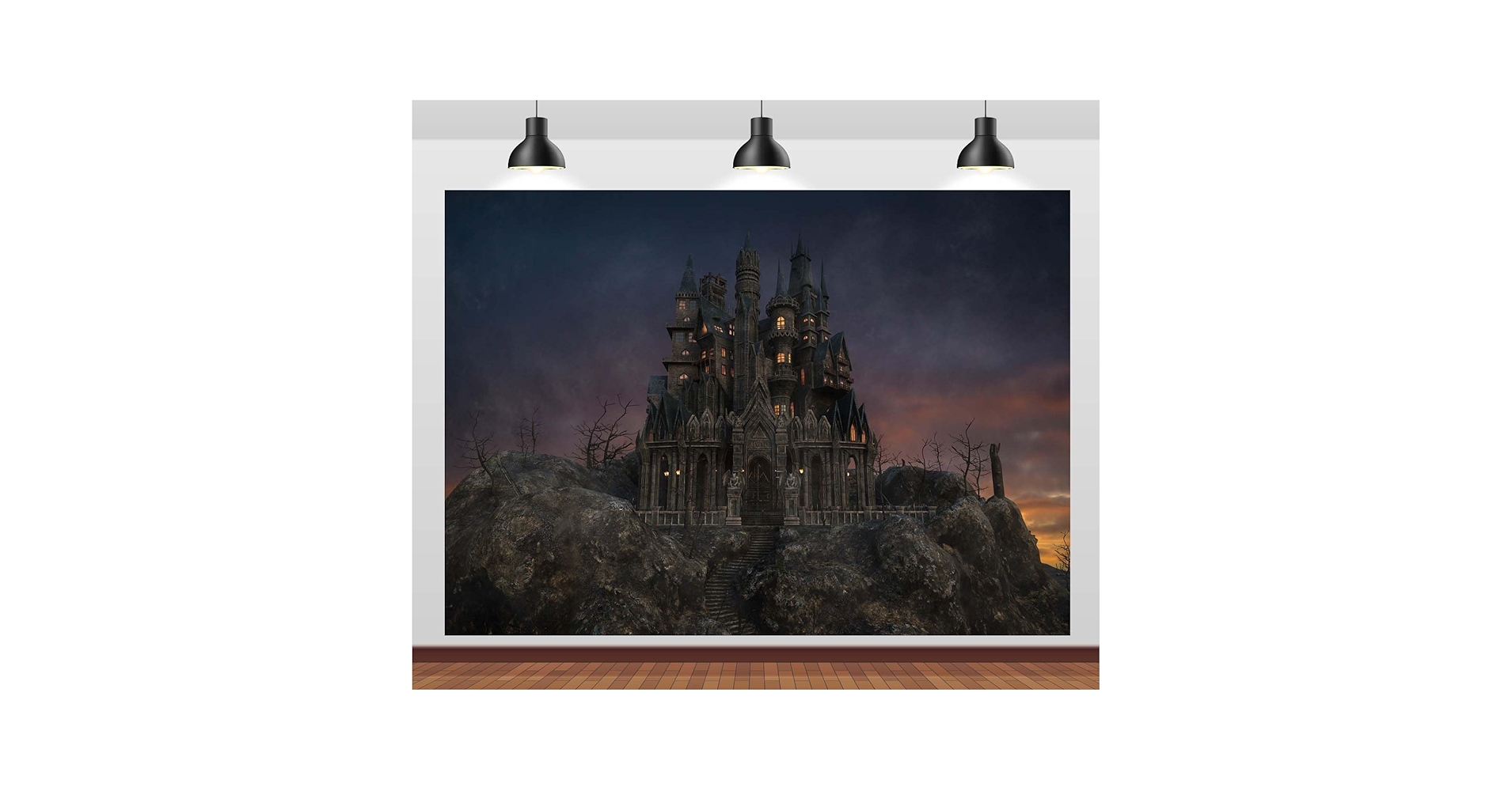 ブランケット Berry’s forest, Ghost’s castle Amazon.com : BELECO 17x10ft Fabric Gothic Halloween Castle